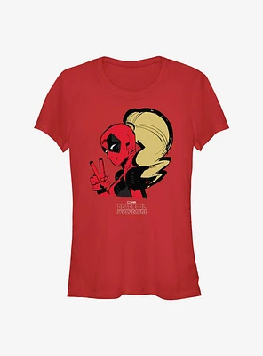 Marvel Deadpool & Wolverine Lady Peace Girls T-Shirt