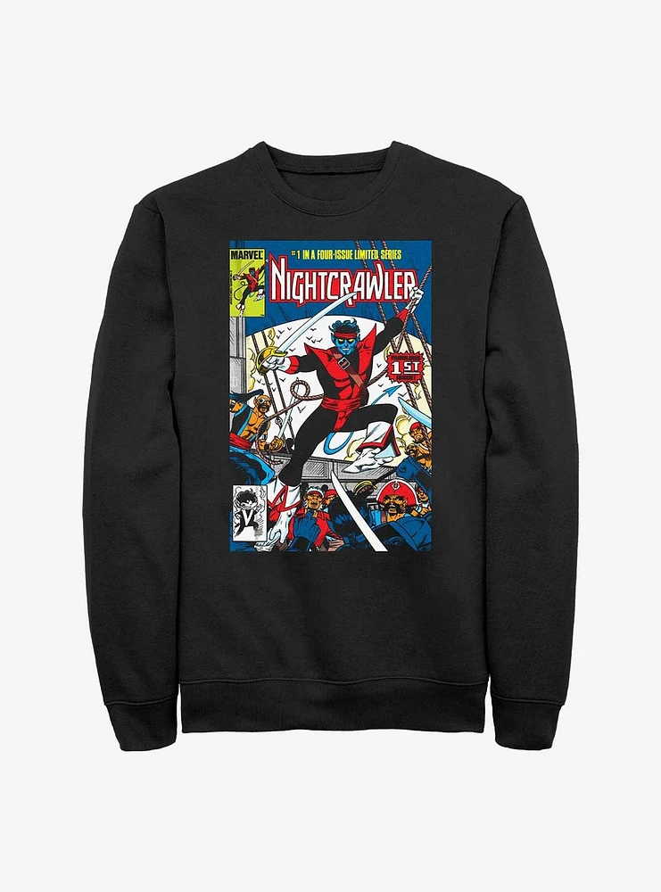 Marvel X-Men Nightcrawler Comic Cover Sweatshirt