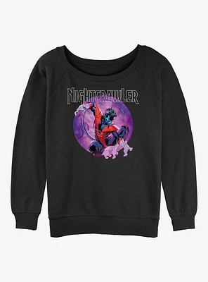 X-Men Framed Nightcrawler Girls Slouchy Sweatshirt