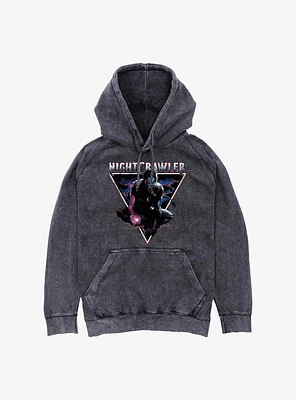 X-Men Nightcrawler Triangle Mineral Wash Hoodie