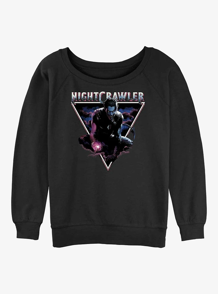 X-Men Nightcrawler Triangle Girls Slouchy Sweatshirt