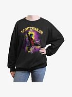 X-Men Nightcrawler Leap Girls Oversized Sweatshirt