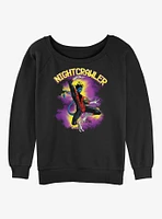 X-Men Nightcrawler Leap Girls Slouchy Sweatshirt