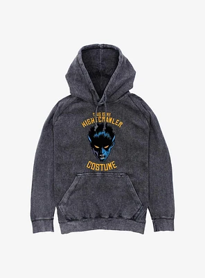 X-Men Nightcrawler This Is My Costume Mineral Wash Hoodie