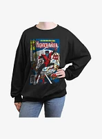 Marvel X-Men Nightcrawler Comic Cover Girls Oversized Sweatshirt