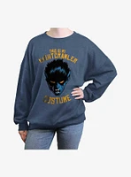 X-Men Nightcrawler This Is My Costume Girls Oversized Sweatshirt