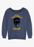 X-Men Nightcrawler This Is My Costume Girls Slouchy Sweatshirt