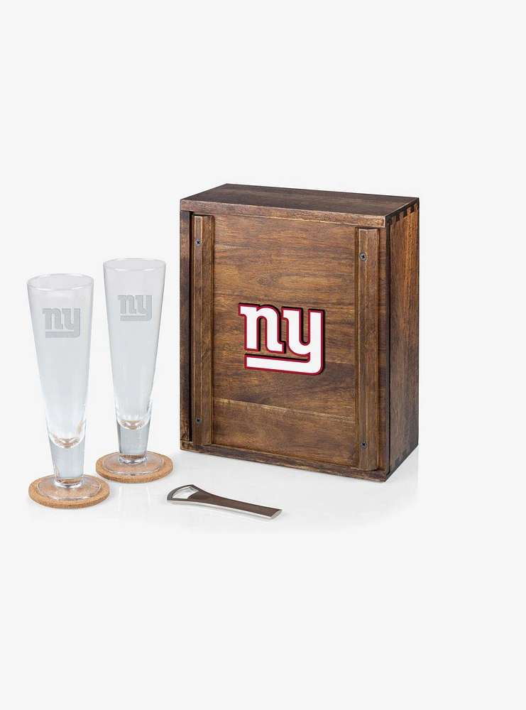 NFL New York Giants Pilsner Glass Gift Set