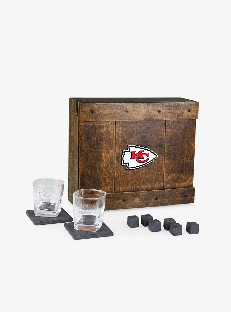 NFL Kansas City Chiefs Whiskey Box Gift Set