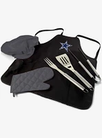 NFL Dallas Cowboys BBQ Apron Tote Grill Set