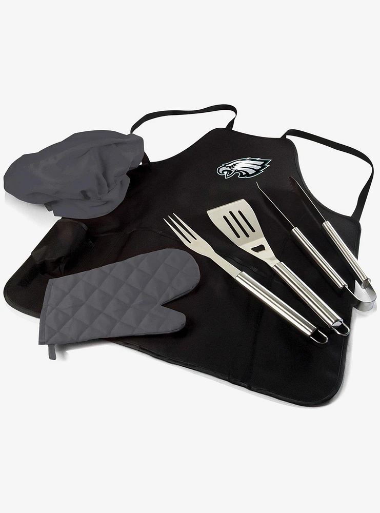 NFL Philadelphia Eagles BBQ Apron Tote Grill Set