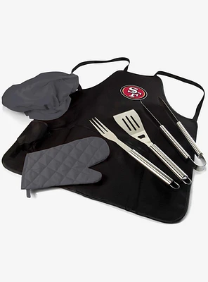 NFL San Francisco 49ers BBQ Apron Tote Grill Set