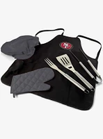 NFL San Francisco 49ers BBQ Apron Tote Grill Set