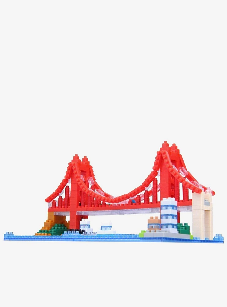 Kawada World Famous Buildings Nanoblock Sights To See Series Golden Gate Bridge Build Kit