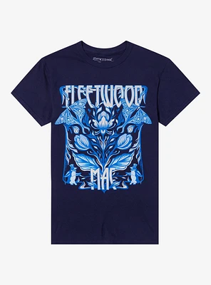 Fleetwood Mac Blue Butterfly Relaxed Fit Girls T-Shirt