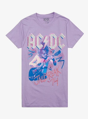 AC/DC Jailbreak '74 Glitter Relaxed Fit Girls T-Shirt