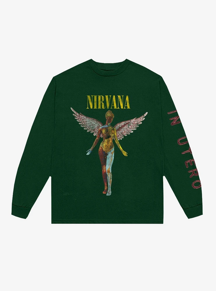 Nirvana Utero Green Long-Sleeve T-Shirt