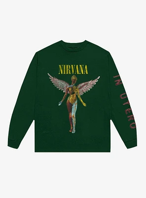 Nirvana Utero Green Long-Sleeve T-Shirt