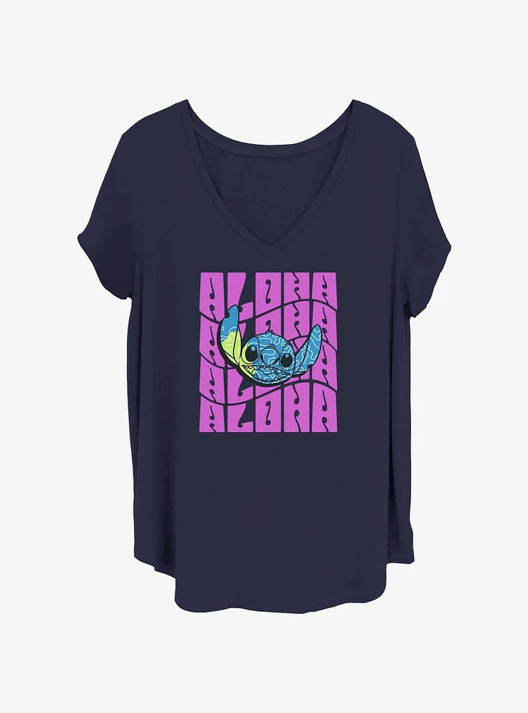 Disney Lilo & Stitch Aloha Repeat Girls T-Shirt Plus