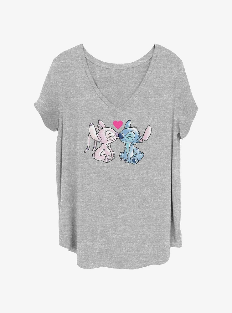 Disney Lilo & Stitch You Are My Angel Girls T-Shirt Plus