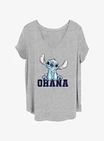 Disney Lilo & Stitch On Ohana Girls T-Shirt Plus