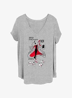 Disney 101 Dalmatians Dis Cruella Girls T-Shirt Plus