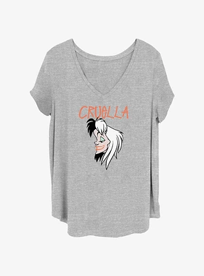 Disney 101 Dalmatians Cruella Girls T-Shirt Plus