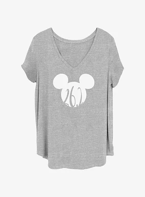 Disney Mickey Mouse 26.2 Ears Girls T-Shirt Plus