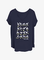 Disney Mickey Mouse Dis Tiny Dancers Girls T-Shirt Plus