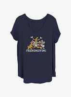 Disney Mickey Mouse Friendsgiving Girls T-Shirt Plus