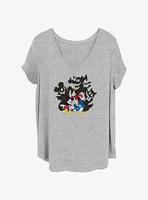 Disney Mickey Mouse & Friends Shadows Girls T-Shirt Plus