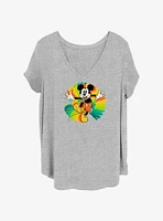 Disney Mickey Mouse Colorful Girls T-Shirt Plus