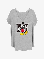 Disney Mickey Mouse Big M Girls T-Shirt Plus