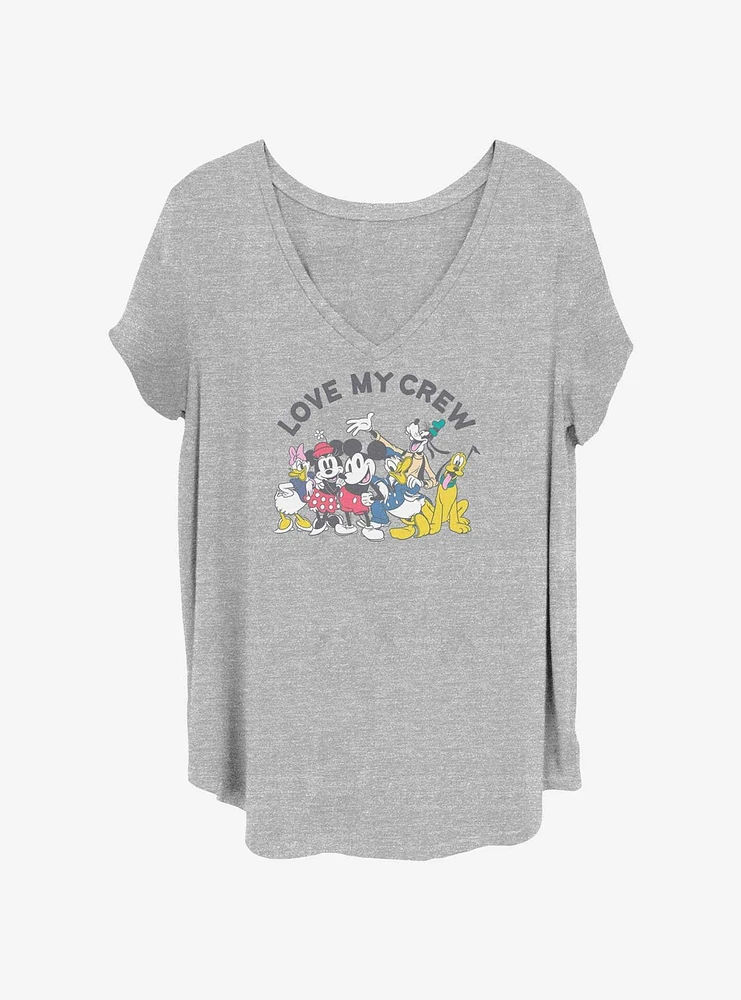 Disney Mickey Mouse & Friends Love My Crew Girls T-Shirt Plus