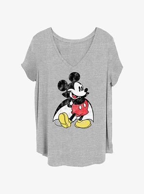 Disney Mickey Mouse Standing Vampire Girls T-Shirt Plus