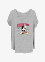 Disney Mickey Mouse Running Mick Girls T-Shirt Plus