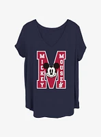 Disney Mickey Mouse M Girls T-Shirt Plus