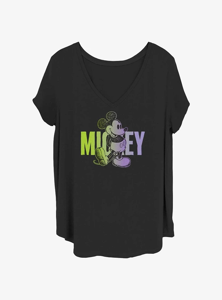 Disney Mickey Mouse Sketch Girls T-Shirt Plus