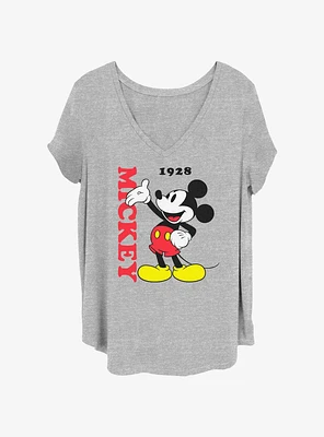 Disney Mickey Mouse Wave Classic Girls T-Shirt Plus