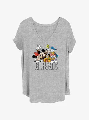 Disney Mickey Mouse Classic Friends Girls T-Shirt Plus