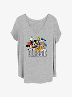 Disney Mickey Mouse Classic Friends Girls T-Shirt Plus