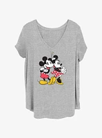 Disney Mickey Mouse & Minnie Golden Couple Girls T-Shirt Plus