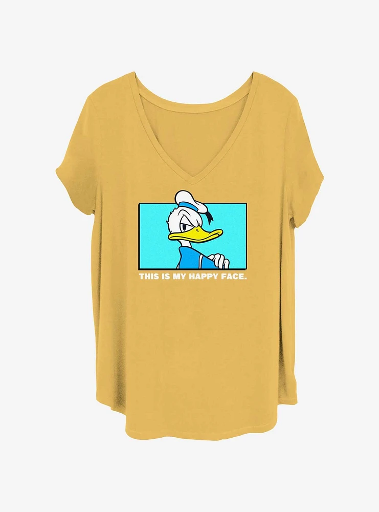 Disney Donald Duck Happy Face Girls T-Shirt Plus