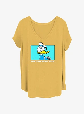 Disney Donald Duck Happy Face Girls T-Shirt Plus