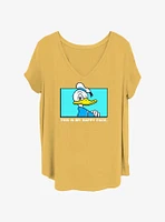 Disney Donald Duck Happy Face Girls T-Shirt Plus