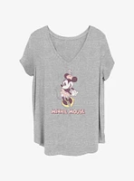 Disney Minnie Mouse Cute Pose Girls T-Shirt Plus