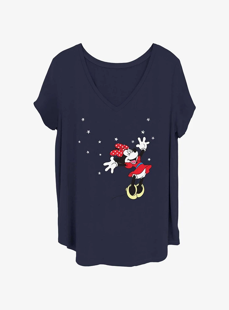 Disney Minnie Mouse Cute Americana Girls T-Shirt Plus