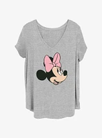 Disney Minnie Mouse Face Girls T-Shirt Plus