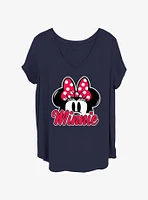 Disney Minnie Mouse Ears Pop Up Girls T-Shirt Plus