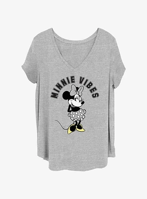 Disney Minnie Mouse Vibes Girls T-Shirt Plus